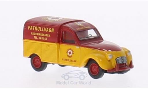 Diecast model cars Citroen 2CV Fourgonnette AZU Patrullvagn (S) 1/87 Brekina