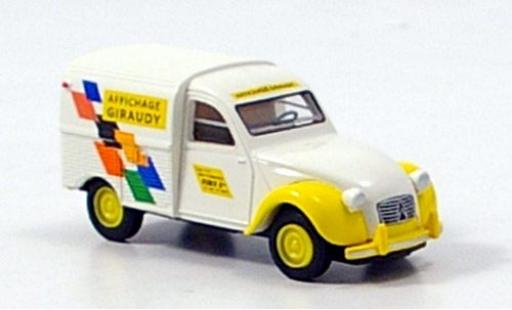 Diecast model cars Citroen 2CV Fourgonnette van Giraudy 1/87 Brekina