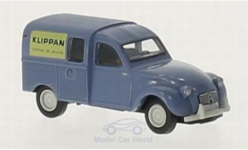Diecast model cars Citroen 2CV Fourgonnette Klippan vanente 1/87 Brekina