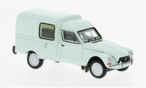 Diecast model cars Citroen Acadiane Fourgonnette turquoise 1976 1/87 Brekina