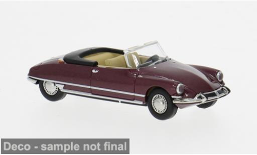 Diecast model cars Citroen DS Cabriolet 19 Convertible red 1963 1/87 Brekina