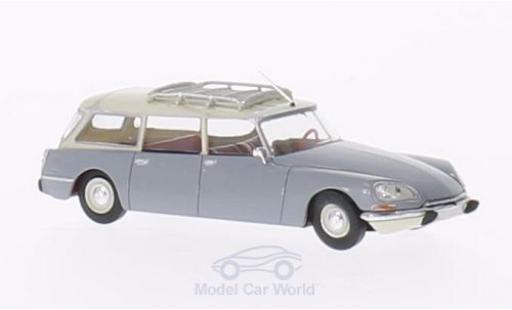 Diecast model cars Citroen DS Break Estate grey/beige 1/87 Brekina
