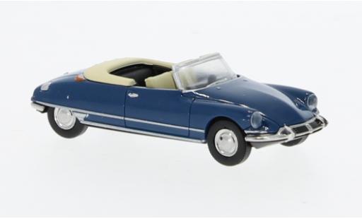 Diecast model cars Citroen DS Berline Convertible blue 1963 1/87 Brekina