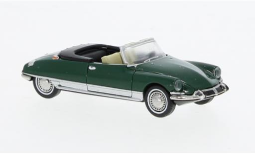 Diecast model cars Citroen DS Berline Convertible green 1963 1/87 Brekina