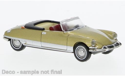 Diecast model cars Citroen DS Berline Convertible gold 1963 1/87 Brekina