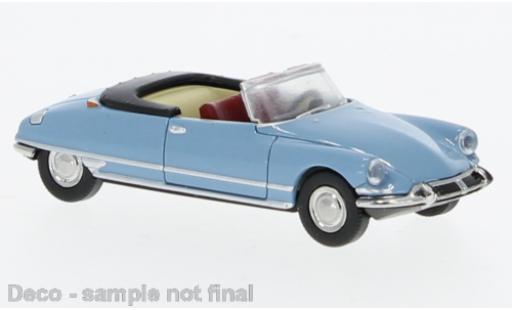 Diecast model cars Citroen DS Berline Convertible blue 1963 1/87 Brekina