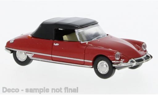 Diecast model cars Citroen DS Berline Convertible red 1963 1/87 Brekina