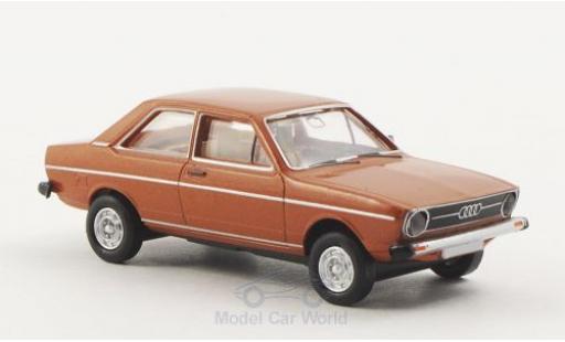 Diecast model cars Audi 80 ls metallic brown 1/87 Brekina