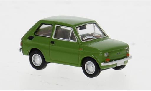 Diecast model cars Fiat 126 Berlina Drummer green 1972 1/87 Brekina