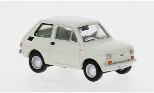 Diecast model cars Fiat 126 Berlina Drummer white 1972 1/87 Brekina