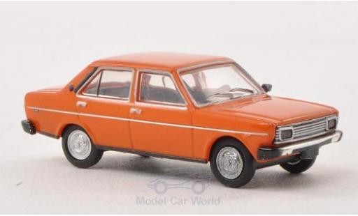 Diecast model cars Fiat 131 Mirafiori orange Ausf&Atilde;&frac14;hrung with Rechteckscheinwerfern 1/87 Brekina