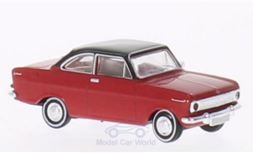 Diecast model cars Opel Kadett A E A Coupe red/black 1/87 Brekina