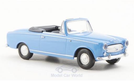 Diecast model cars Peugeot 403 Cabriolet Convertible blue 1/87 Brekina