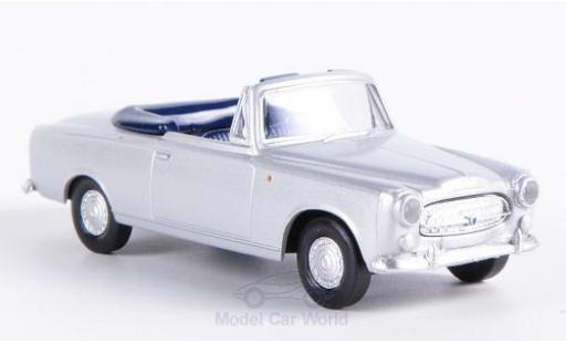 Diecast model cars Peugeot 403 Cabriolet Convertible grey 1/87 Brekina