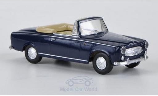 Diecast model cars Peugeot 403 Berline blue 1/87 Brekina