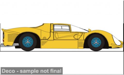 Diecast model cars Ferrari 330 P3 Saloon yellow 1967 1/87 Brekina