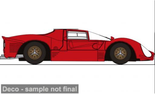 Diecast model cars Ferrari 330 P3 Saloon red 1967 1/87 Brekina