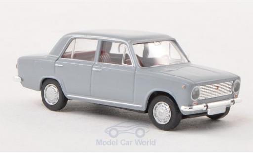 Diecast model cars Fiat 124 Limousine grey 1/87 Brekina