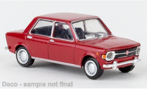 Diecast model cars Fiat 128 Berlina red 1969 1/87 Brekina