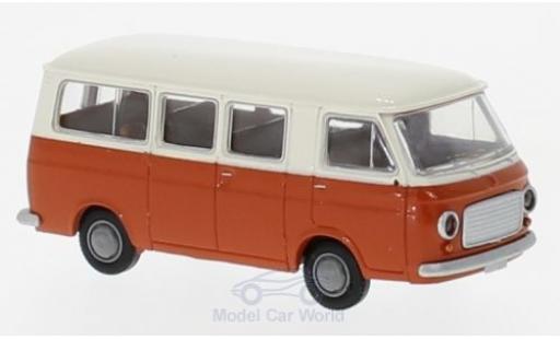 Diecast model cars Fiat 238 Bus white/orange 1/87 Brekina