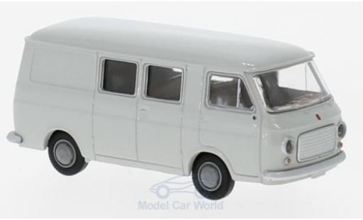 Diecast model cars Fiat 238 Bus Halbbus grey 1/87 Brekina