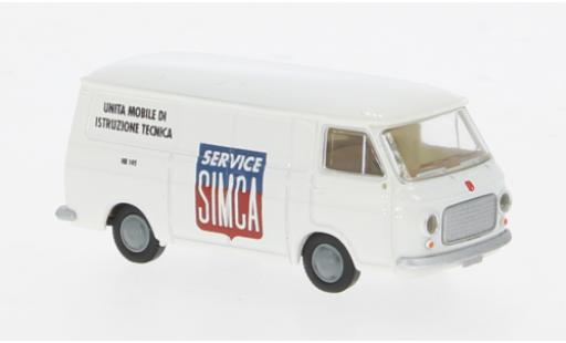 Diecast model cars Fiat 238 Van Simca Service 1966 1/87 Brekina