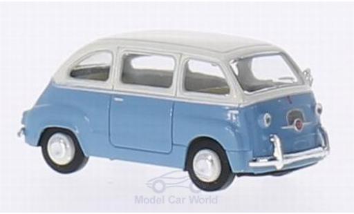 Diecast model cars Fiat Multipla Multipla blue/white 1/87 Brekina