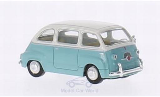 Diecast model cars Fiat Multipla Multipla turquoise/white 1/87 Brekina