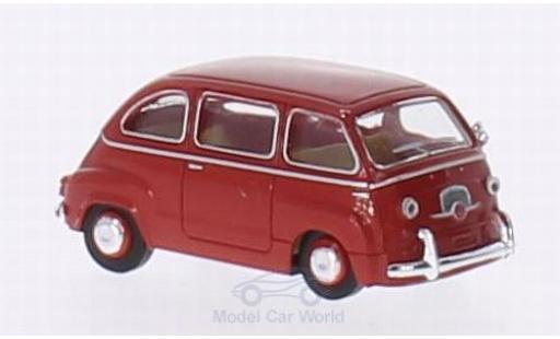Diecast model cars Fiat Multipla Multipla red 1/87 Brekina