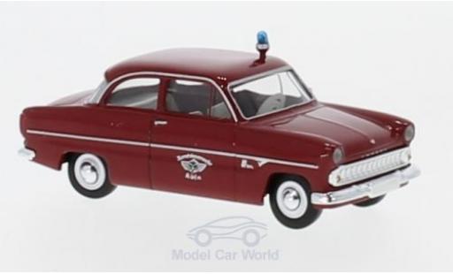 Diecast model cars Ford 12M Pompiers Berufsfire brigade K&Atilde;&para;ln 1/87 Brekina