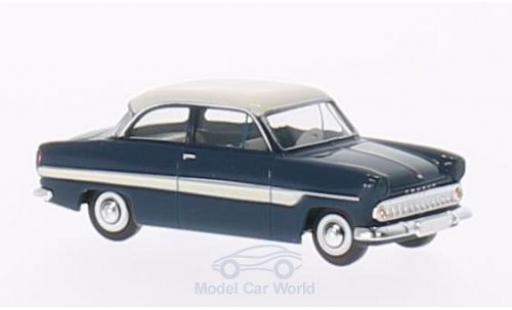 Diecast model cars Ford 12M Berline blue/white 1/87 Brekina