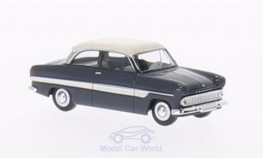 Diecast model cars Ford 12M Berline grey/white 1/87 Brekina