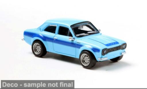 Diecast model cars Ford Escort RS 1800 MKI blue/blue 1969 1/87 Brekina