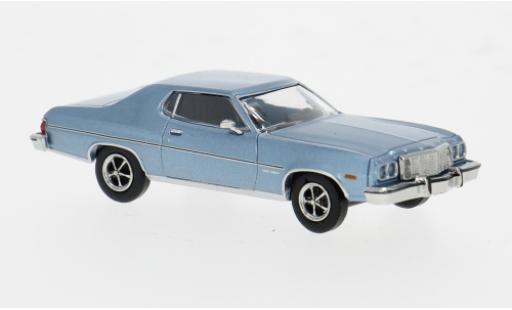 Diecast model cars Ford Gran Torino Gran Torino metallise blue 1976 1/87 Brekina