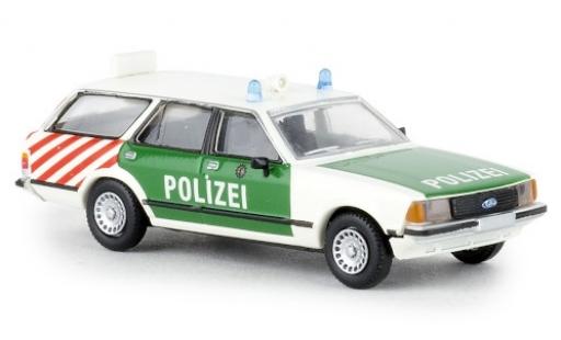 Diecast model cars Ford Granada Turnier II Autobahnpolice Berlin 1977 1/87 Brekina