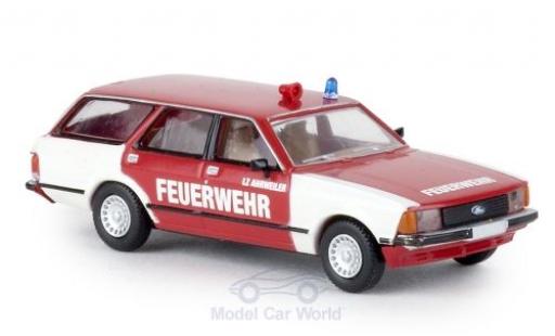 Diecast model cars Ford Granada Turnier MKII Fire brigade Ahrweiler 1/87 Brekina