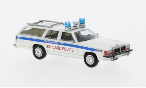 Diecast model cars Ford LTD Station Wagon Chicago Police 1979 1/87 Brekina