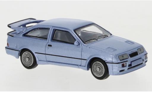 Diecast model cars Ford Sierra RS 500 Cosworth metallic blue 1986 1/87 Brekina