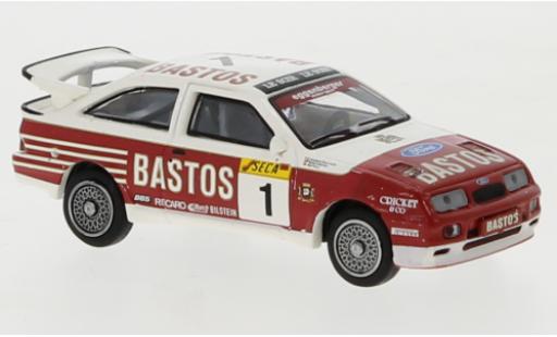 Diecast model cars Ford Sierra RS 500 Cosworth No.1 Eggenberger Motorsport Bastos 24h Spa 1989 G.Brancatelli/B.Schneider/W.Percy 1/87 Brekina