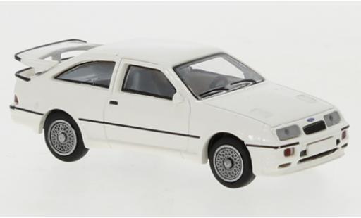 Diecast model cars Ford Sierra RS 500 Cosworth white 1986 1/87 Brekina