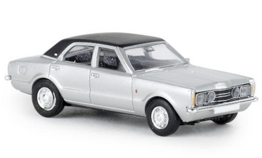 Diecast model cars Ford Taunus TC1 GXL grey/black 1972 1/87 Brekina