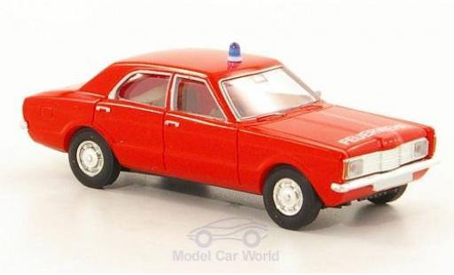 Diecast model cars Ford Taunus Berline L Fire brigade 1/87 Brekina