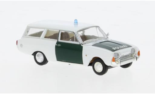 Diecast model cars Ford Taunus 17M P3 Turnier Police 1964 1/87 Brekina