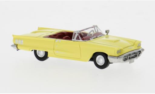 Diecast model cars Ford Thunderbird Squarebird Convertible yellow 1960 1/87 Brekina