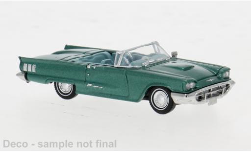 Diecast model cars Ford Thunderbird Squarebird Convertible metallise green 1960 1/87 Brekina