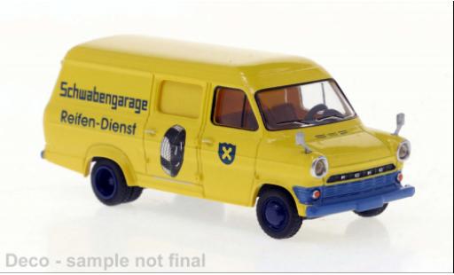 Diecast model cars Ford Transit Kastenwagen Schwabengarage 1970 1/87 Brekina