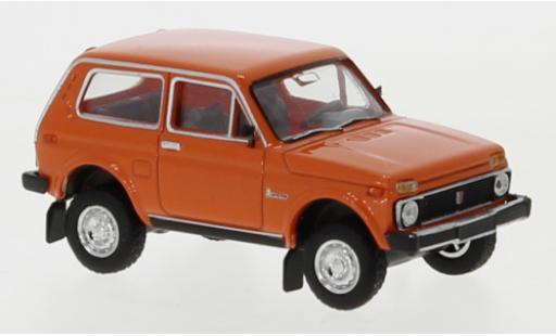 Diecast model cars Lada Niva Base orange 1976 1/87 Brekina