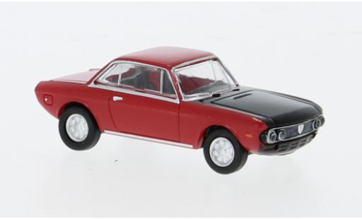 Diecast model cars Lancia Fulvia Coupe red/black 1970 1/87 Brekina