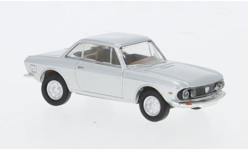 Diecast model cars Lancia Fulvia Coupe silver 1970 1/87 Brekina