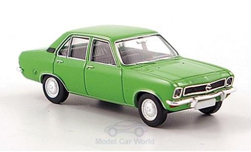 Diecast model cars Opel Ascona A Base A green Sondermodell MCW limited Auflage 500 1/87 Brekina